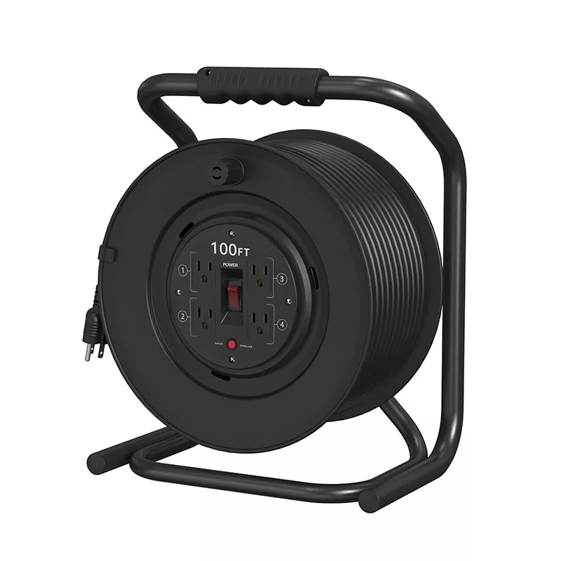 4 منافذ بكرة الحبل البلاستيكي 100 قدم