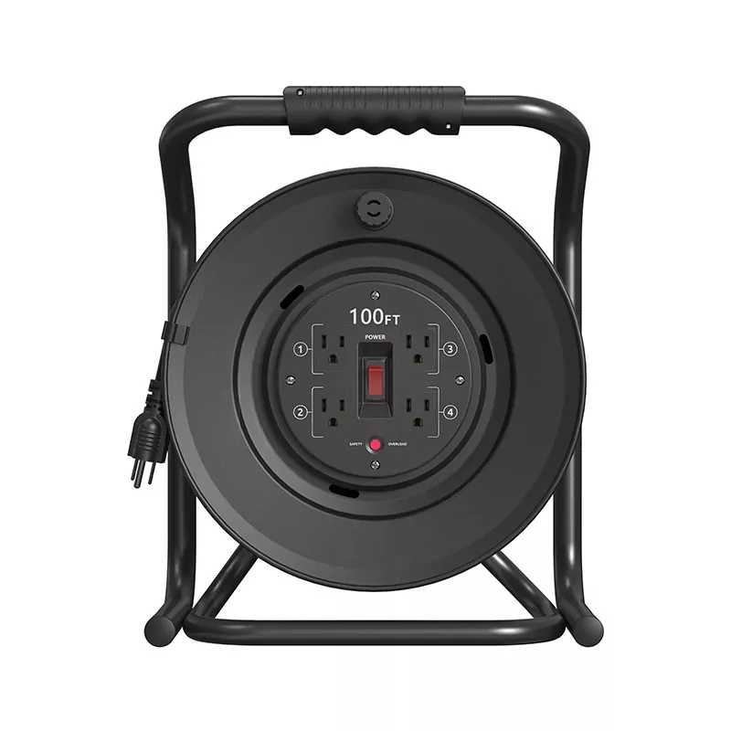 4 منافذ بكرة الحبل البلاستيكي 100 قدم